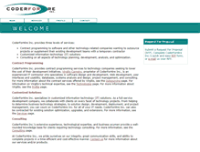 Tablet Screenshot of coderforhire.net